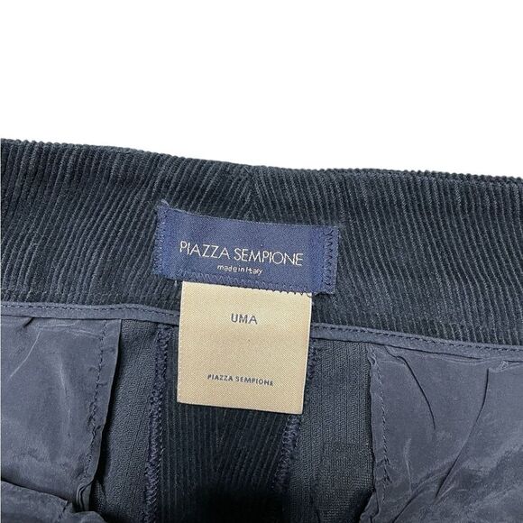PIAZZA SEMPIONE Uma Corduroy Pants Black Size - Picture 7 of 7